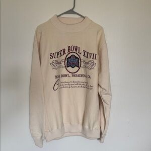 Super Bowl XVII Cream Sweater